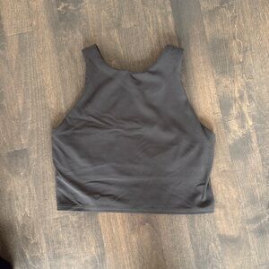 Athlete Women's Brown Sleeveless Cropped Top
